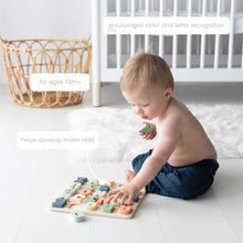 Load image into Gallery viewer, Wooden Alphabet Puzzle, Nursery Decor