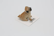 Load image into Gallery viewer, Button Pug Porcelain Miniature