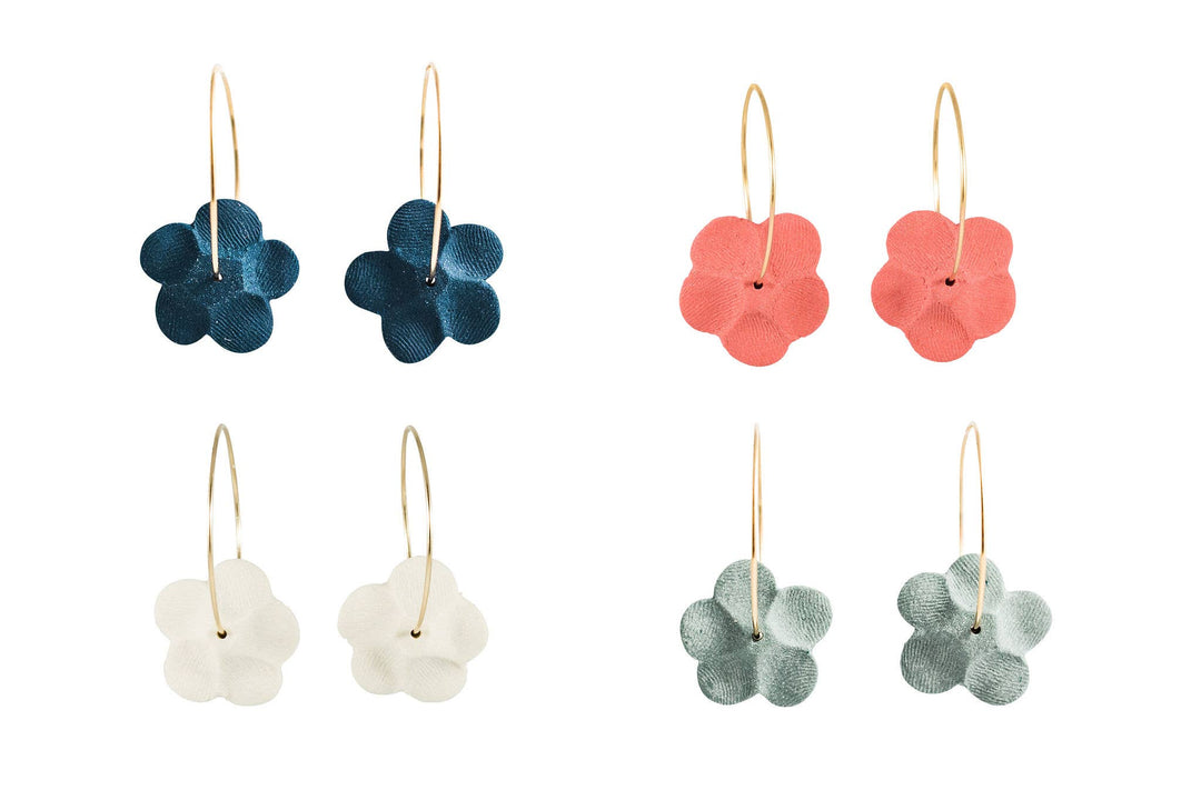 Flower Hoops J239