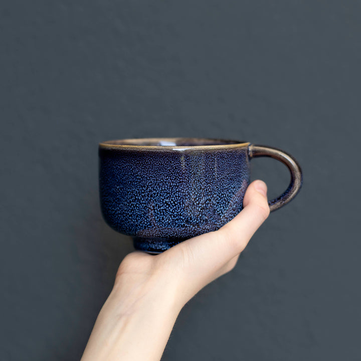 Abyss Handmade Ceramic Mug 16oz | Stoneware Coffee Mug NV55