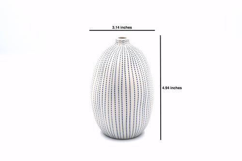 1414W26 GUGU SAG L-Handcrafted Porcelain Bud Vase