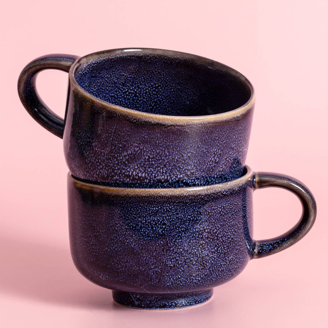 Abyss Handmade Ceramic Mug 16oz | Stoneware Coffee Mug NV55