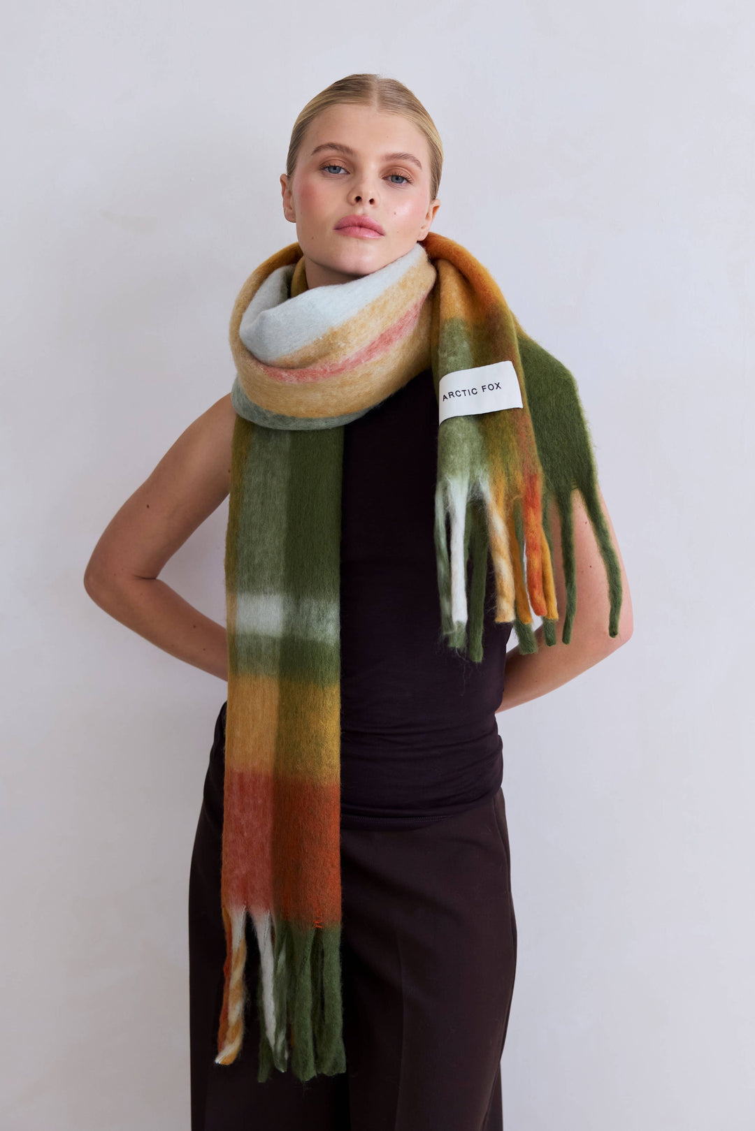 The Stockholm Scarf - 100% Recycled - Mossy Spring - FW26