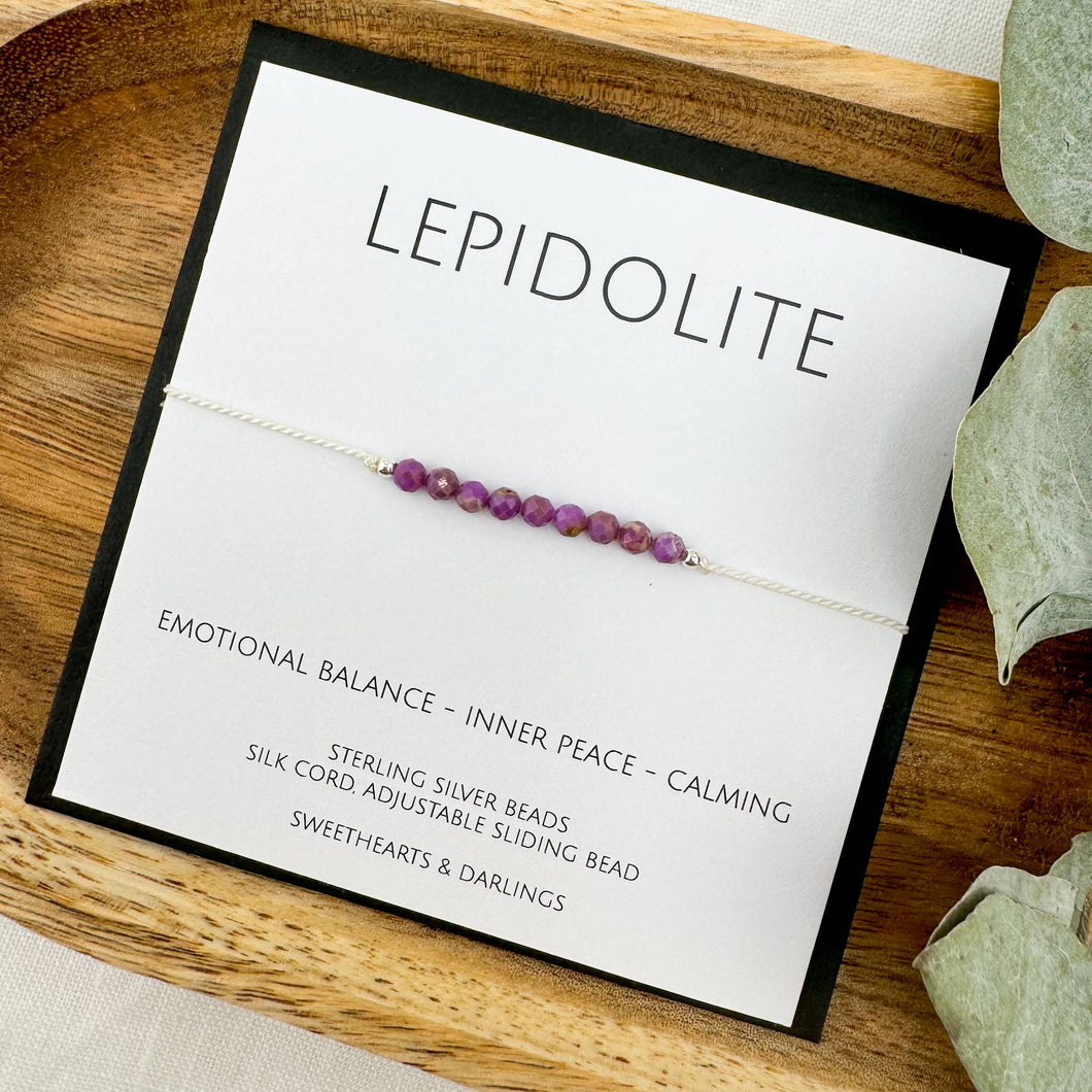 Lepidolite Silk Bracelet