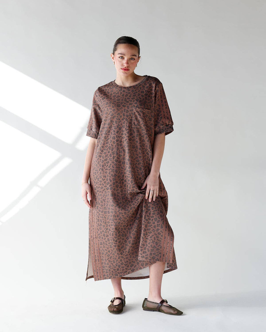HIP WILD THING LEOPARD TRACK DRESS HE34