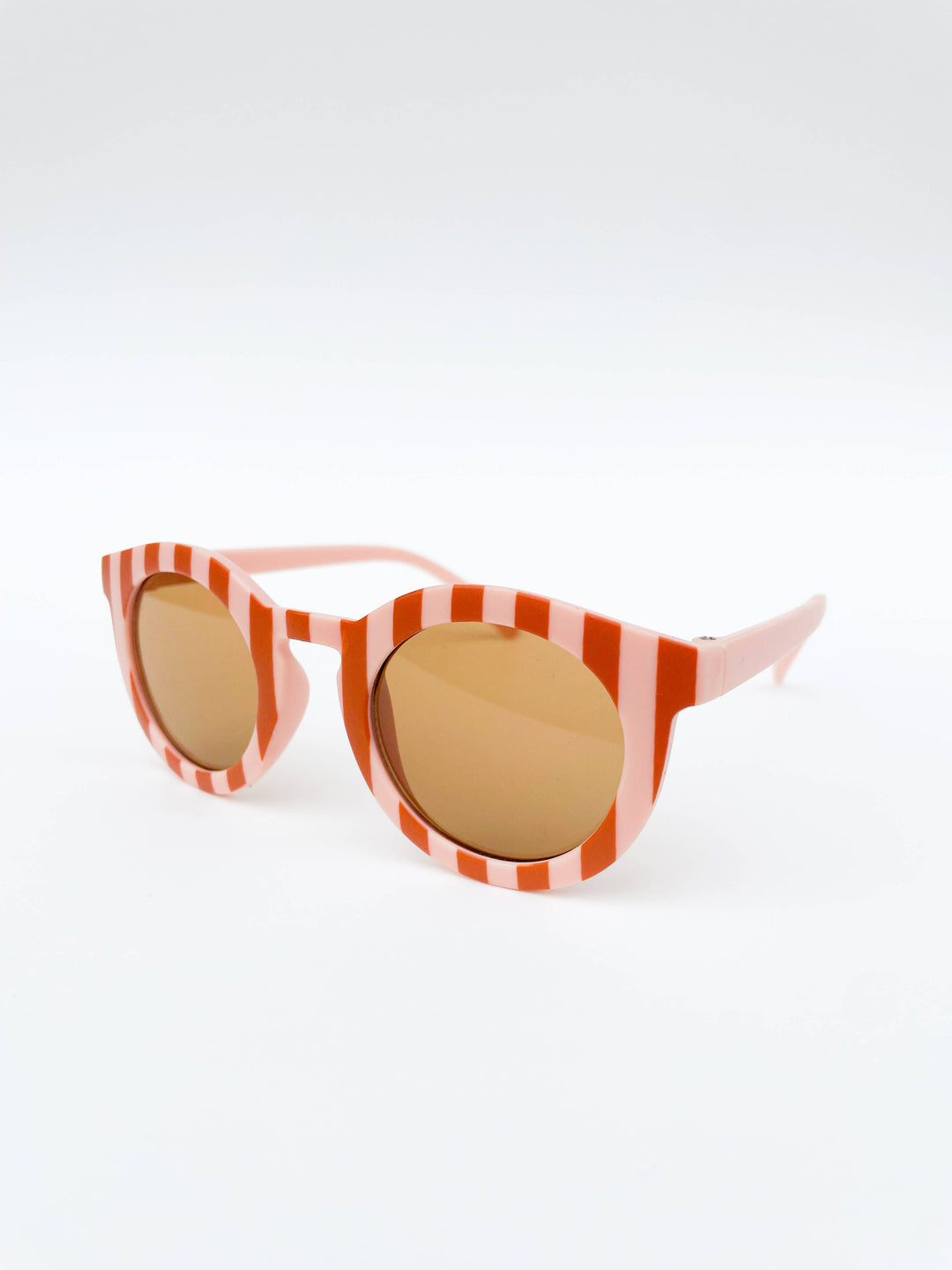 Cabana Blush &amp; Tan Stripe Kids Toddler Sunglasses