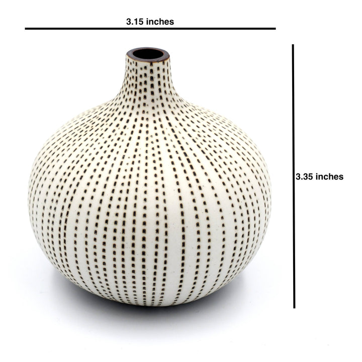 524W23 CONGO TINY L-Handcrafted Porcelain Bud Vase