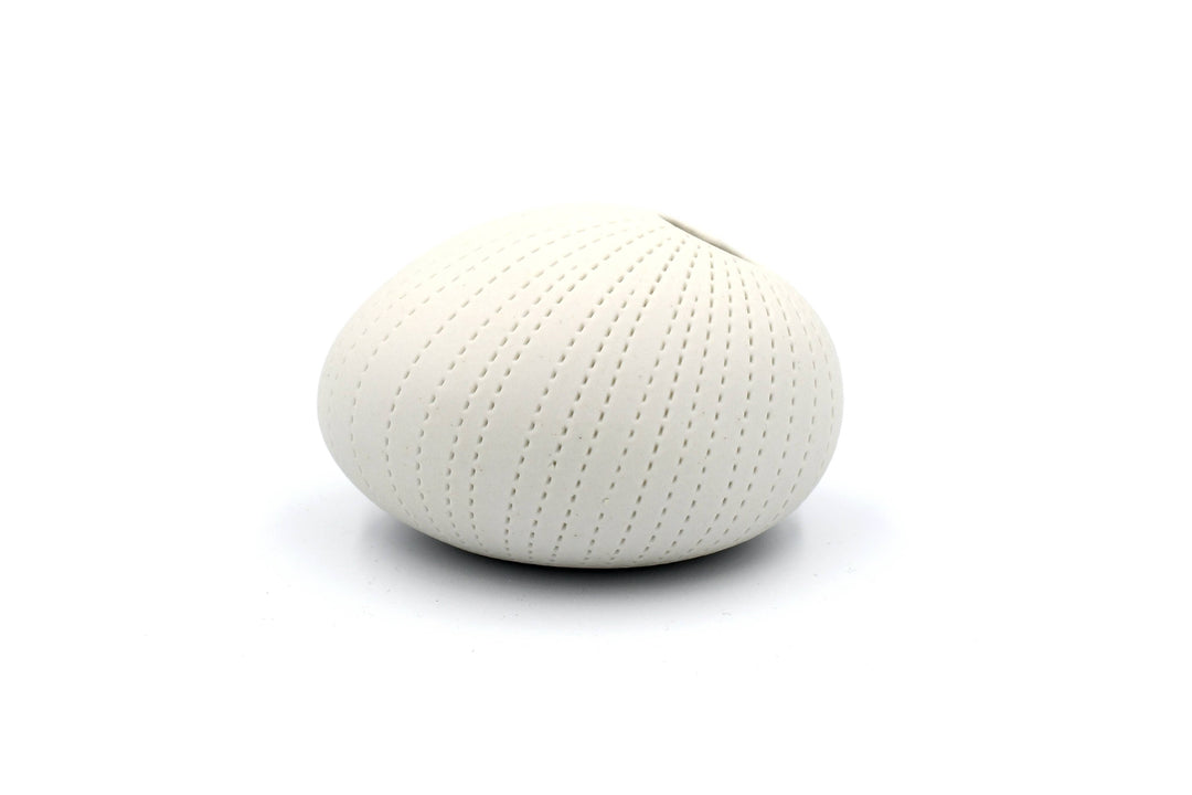 159WH13 PEBBLE MINI S-Handcrafted Porcelain Bud Vase