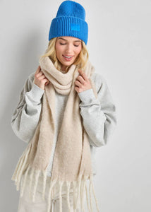 Adult Mad Hatter Ribbed Knit Beanie - Cobalt AW23