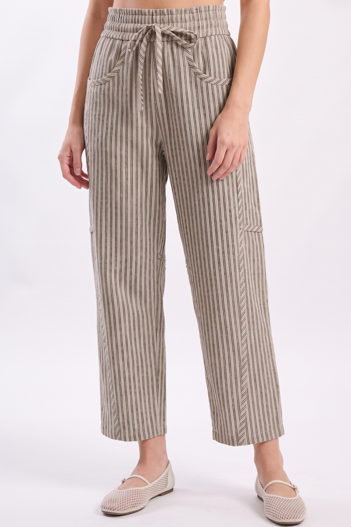 CB168 Pinstripe Drawstring Pants