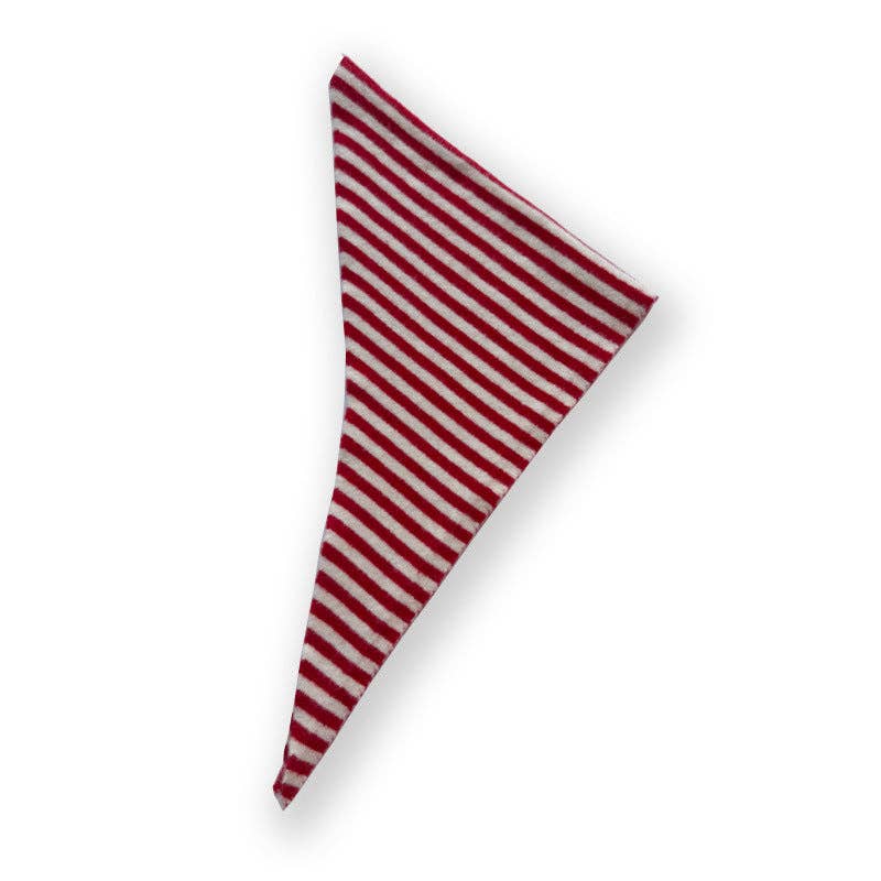 Striped Wool Triangle Scarf SL457
