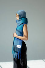 Load image into Gallery viewer, The Reykjavik Scarf - 100% Recycled - Blue Check