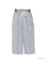 Load image into Gallery viewer, Striped cotton gauze pants