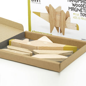 Wooden Magnetic Stegosaurus Dinosaur