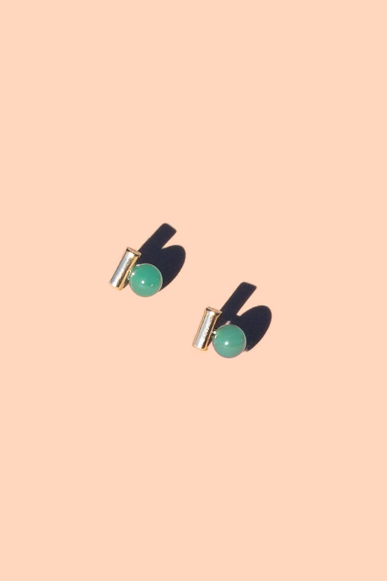 Morse Code Studs - 18K Gold Plated PJ25