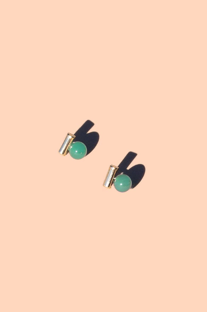 Morse Code Studs - 18K Gold Plated PJ25