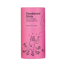 Load image into Gallery viewer, Rose Geranium Baking Soda Free Deodorant Stick