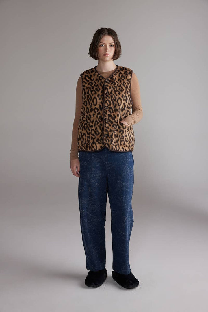Wool Blend Reversible Vest