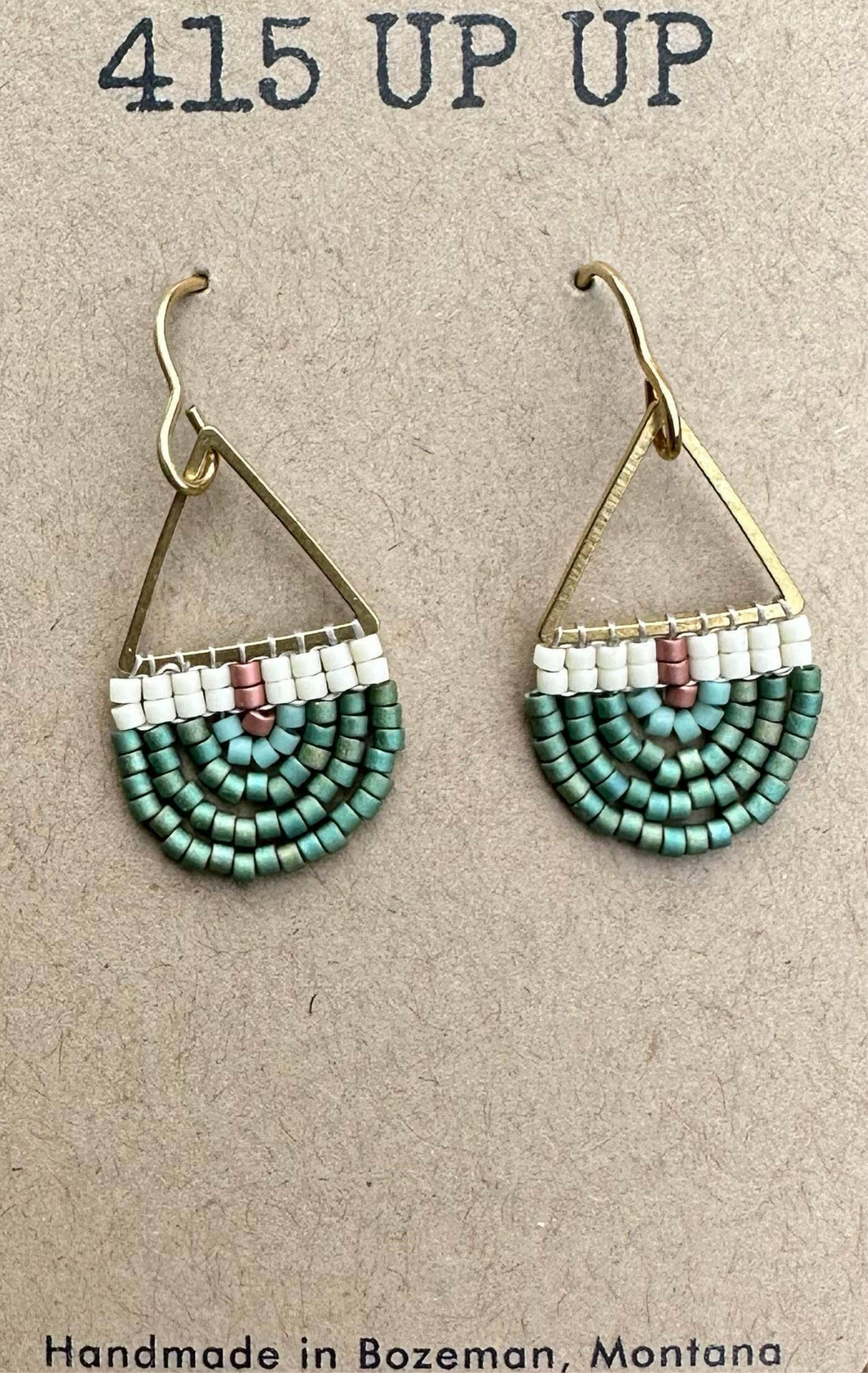 Beaded Arch Earrings - Mermaid 41504
