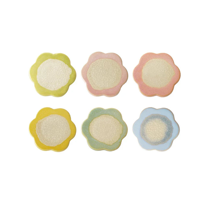 Stoneware Flower Shaped Coaster