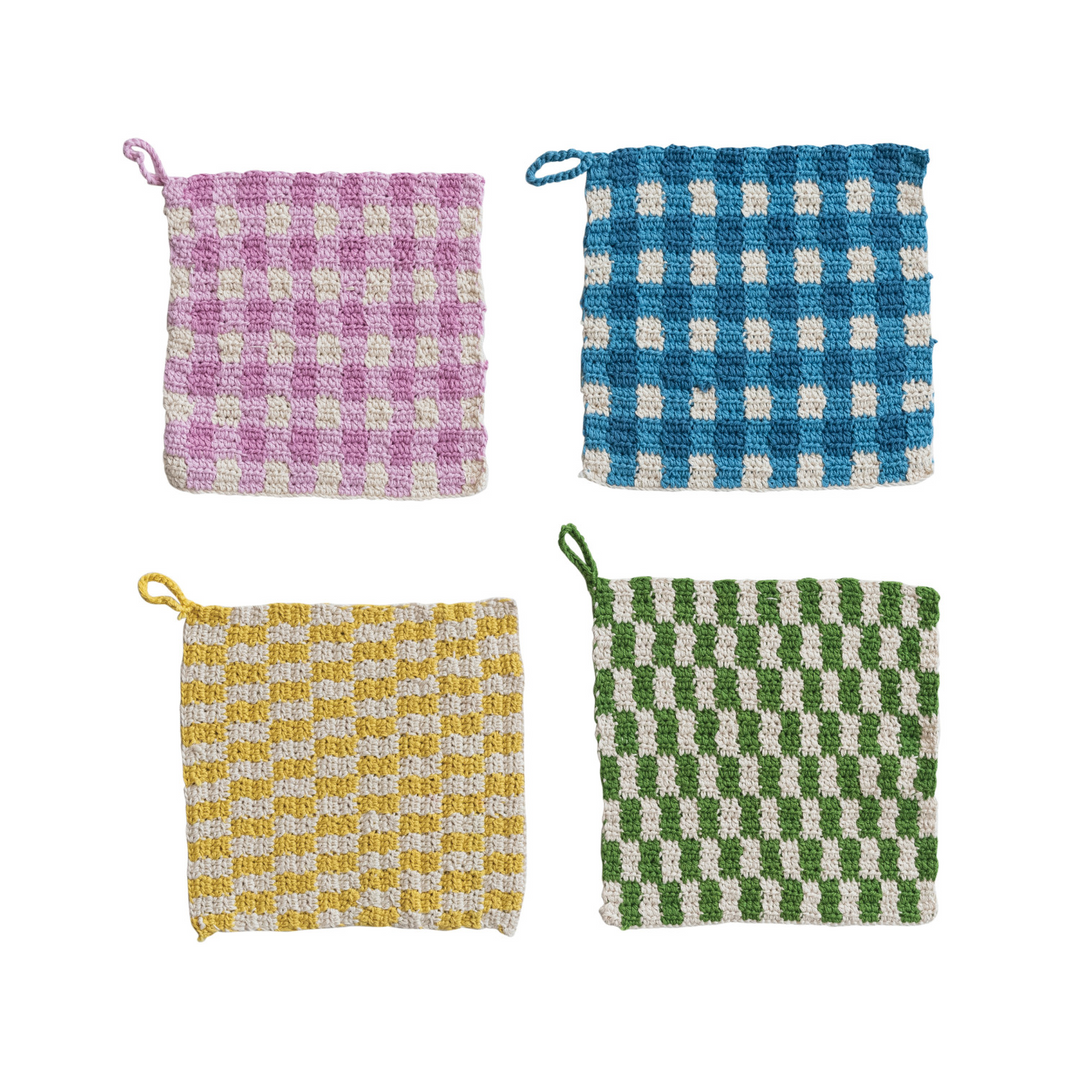 Cotton Crocheted Pot Holder