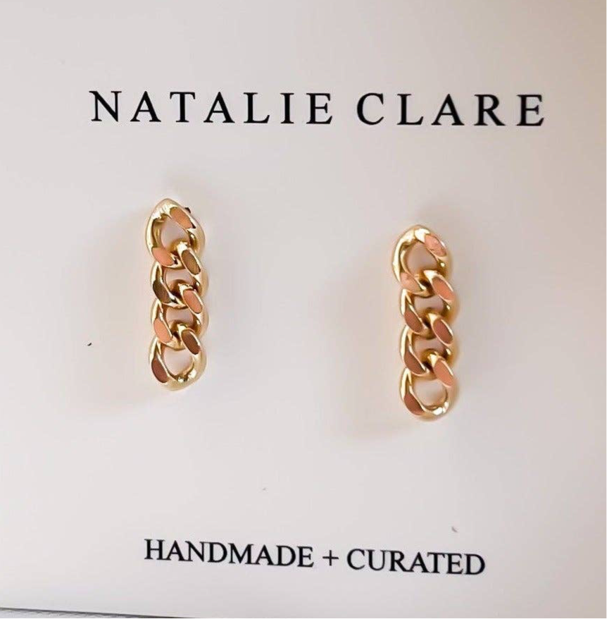 Gold Chain Studs NC74