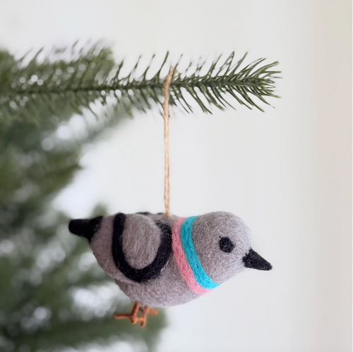 Felt Bird Ornaments - Pigeon GN30