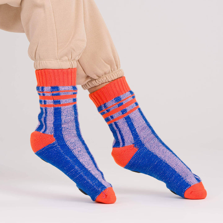 Plaid Stripe House Socks VR762