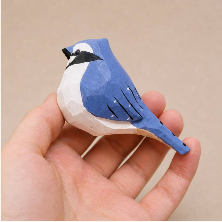 Artisan Hand-Carved Basswood Bird Figurine