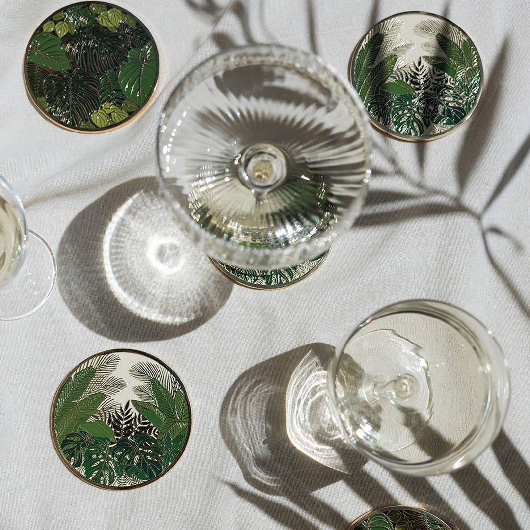 Lush Verte Gold Drink Coasters | Valentine Gifts