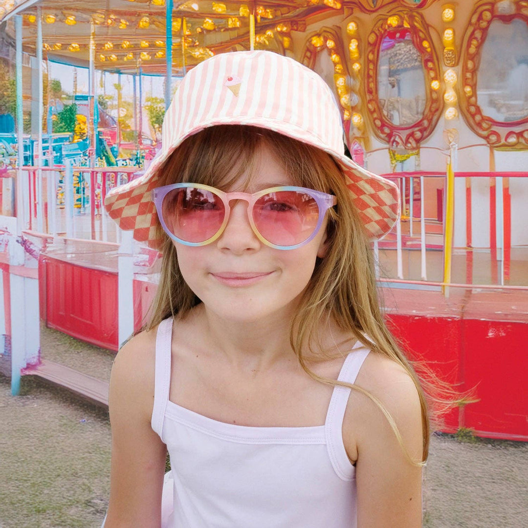 Candy Stripe Reversible Bucket Hat 3-6 Years