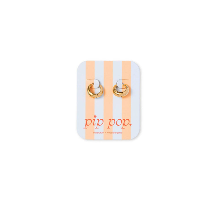 Tear Drop Hoop - Hypoallergenic, Flat Back, Girl Gift PE323