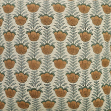 Load image into Gallery viewer, Floral Block Print Linen Blend Pillow Cover - Lotus FB04