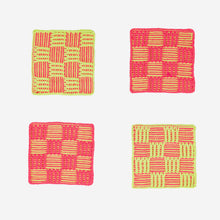Load image into Gallery viewer, Checkerboard Coaster Set
