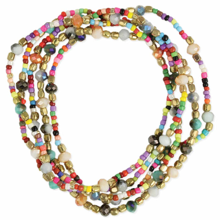Candy Bowl Multi Bead Stretch Bracelet Set ZAD1