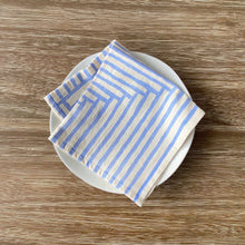 Load image into Gallery viewer, Natural Cotton Cloth Napkins, Fresh Painterly Stripes BB22