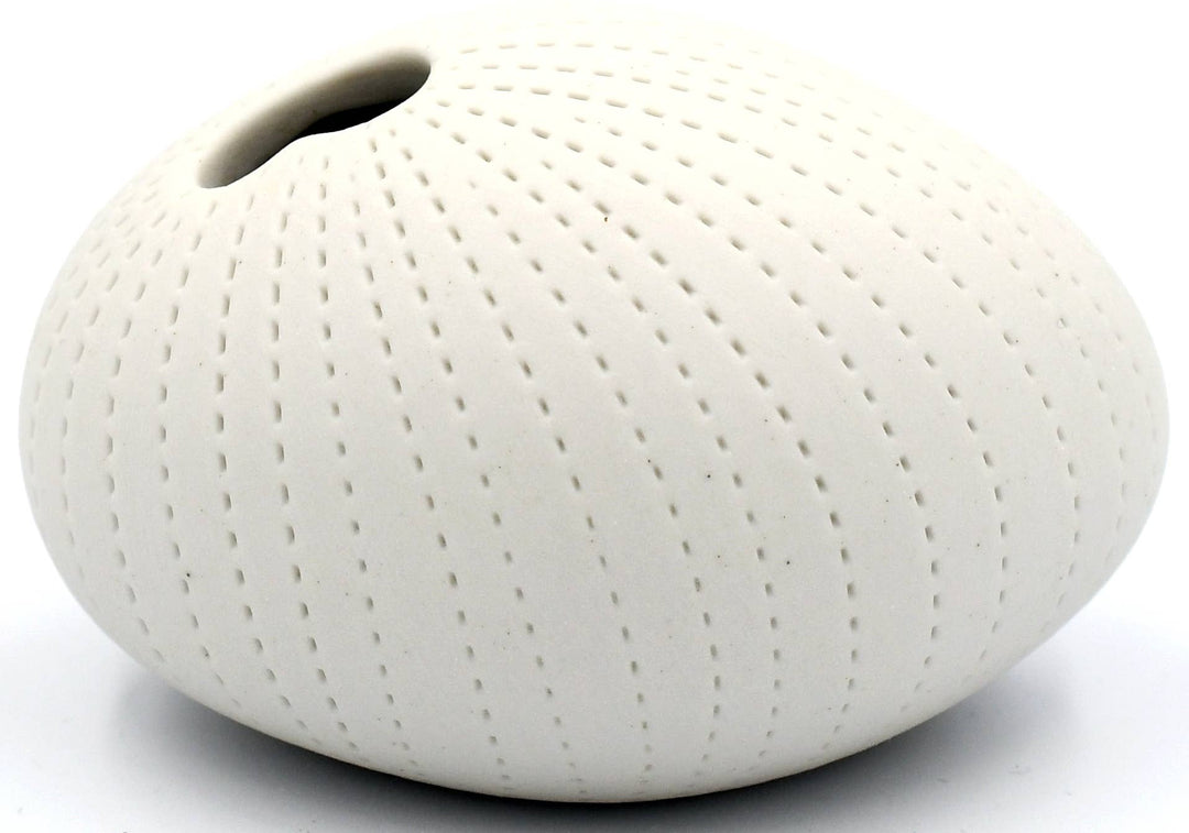 159WH13 PEBBLE MINI S-Handcrafted Porcelain Bud Vase