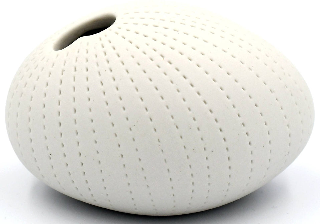 159WH13 PEBBLE MINI S-Handcrafted Porcelain Bud Vase