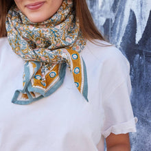 Load image into Gallery viewer, Indian Scarf - Absinthe Verdigris BH26