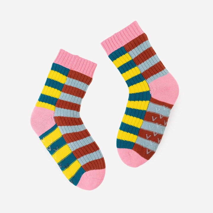 Super Stripe Knit House Socks