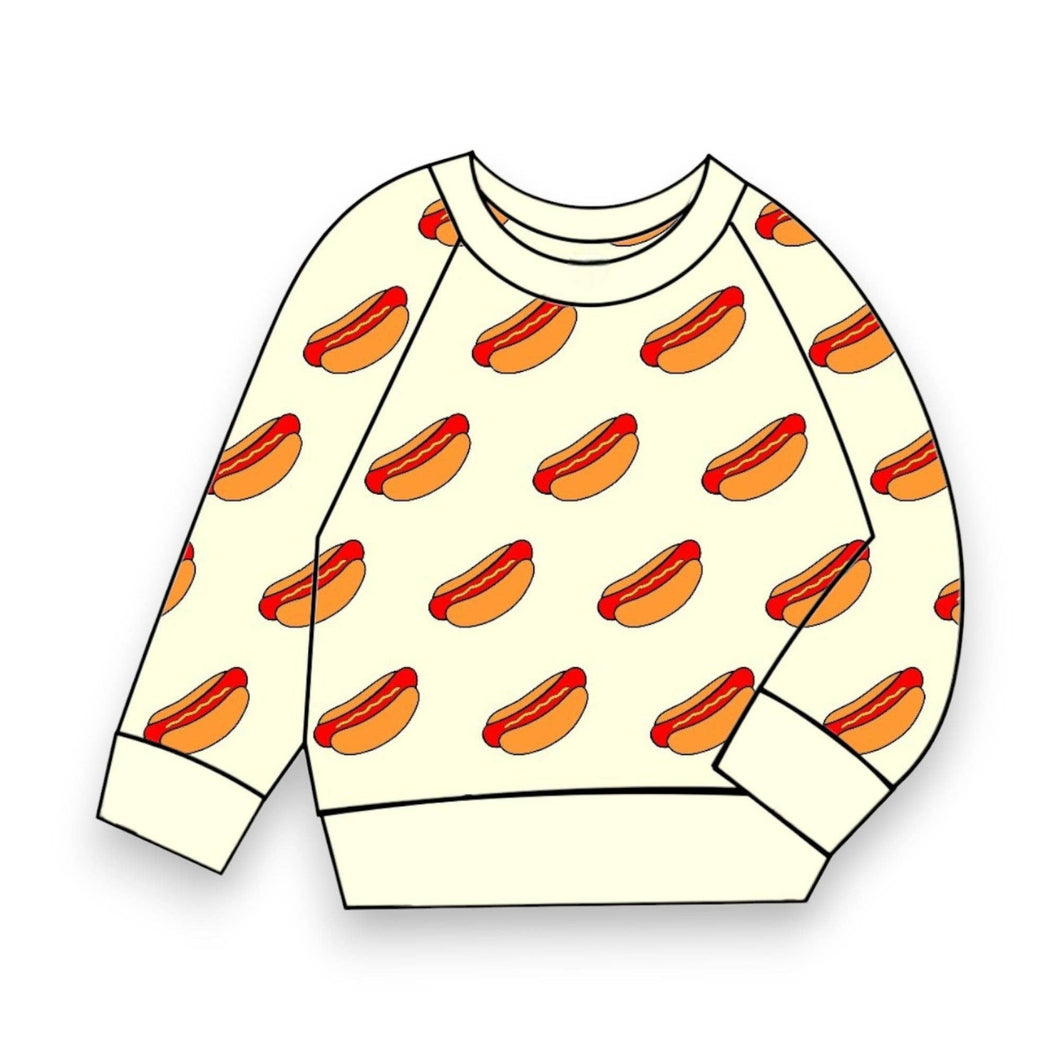 Hot Dog! Pullover Sweatshirt