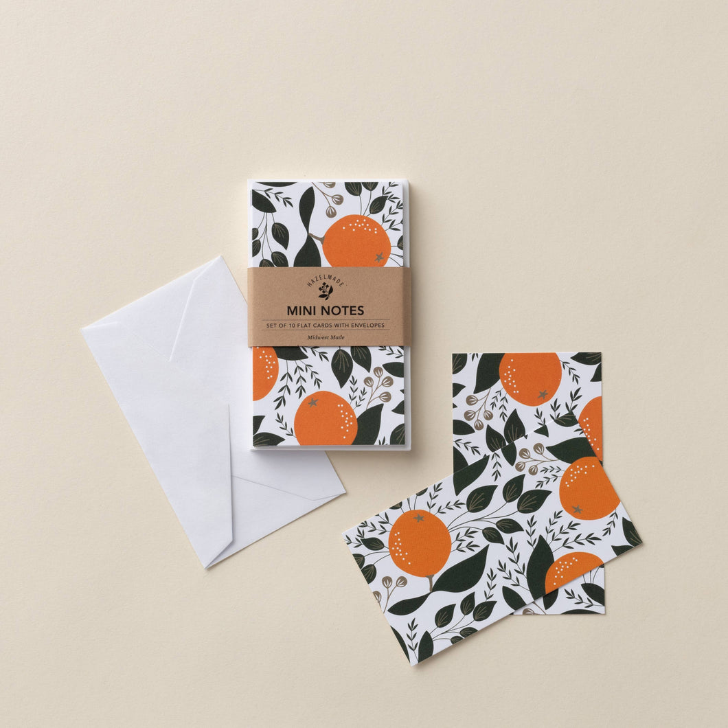 Winter Citrus Mini Note Set / Gift Wrap / Midwest Made