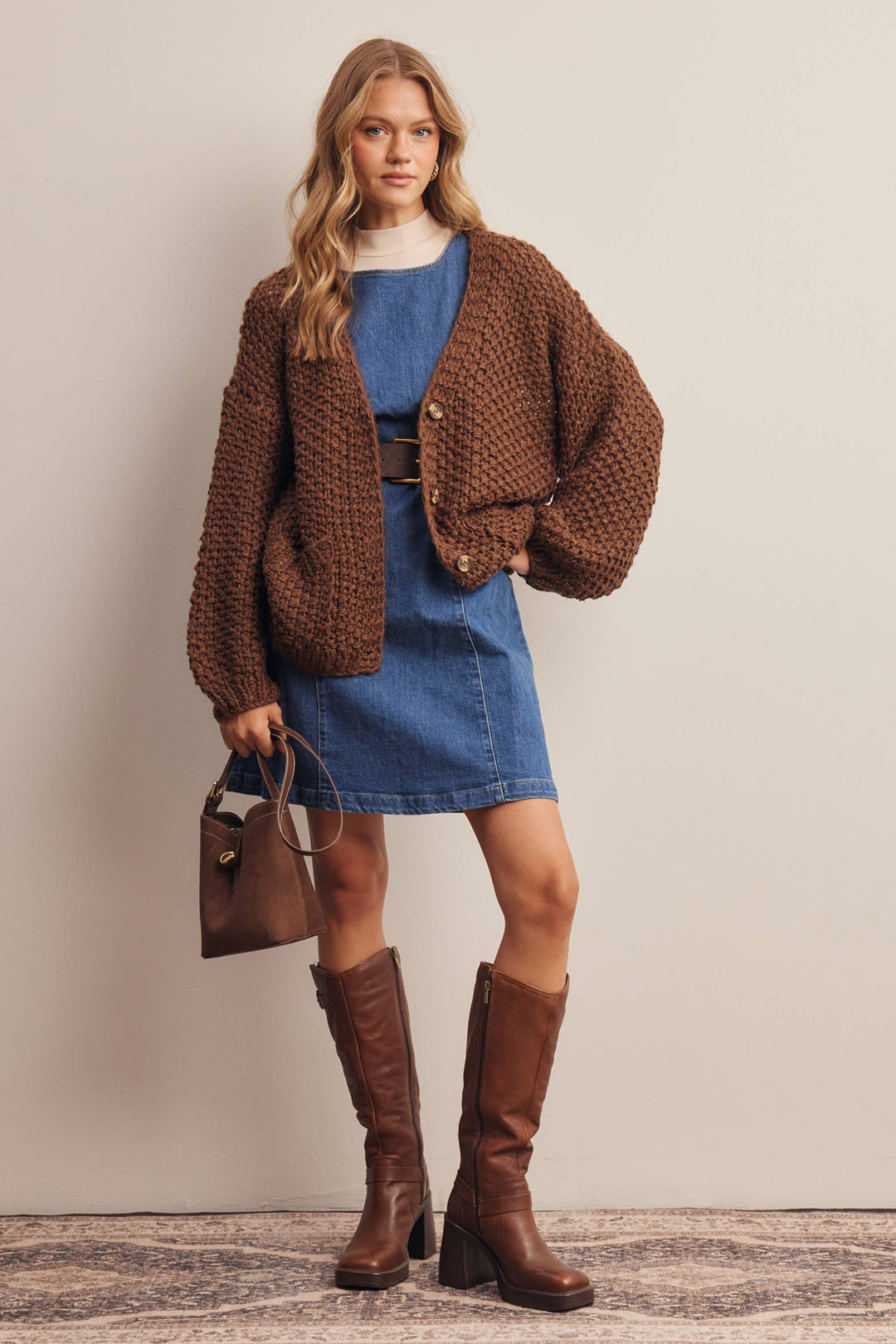 Handmade Chunky Knit Cardigan FSW61