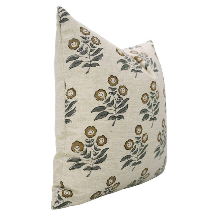 Stylish Block Print Linen Blend Cushion Cover - Neha FB06