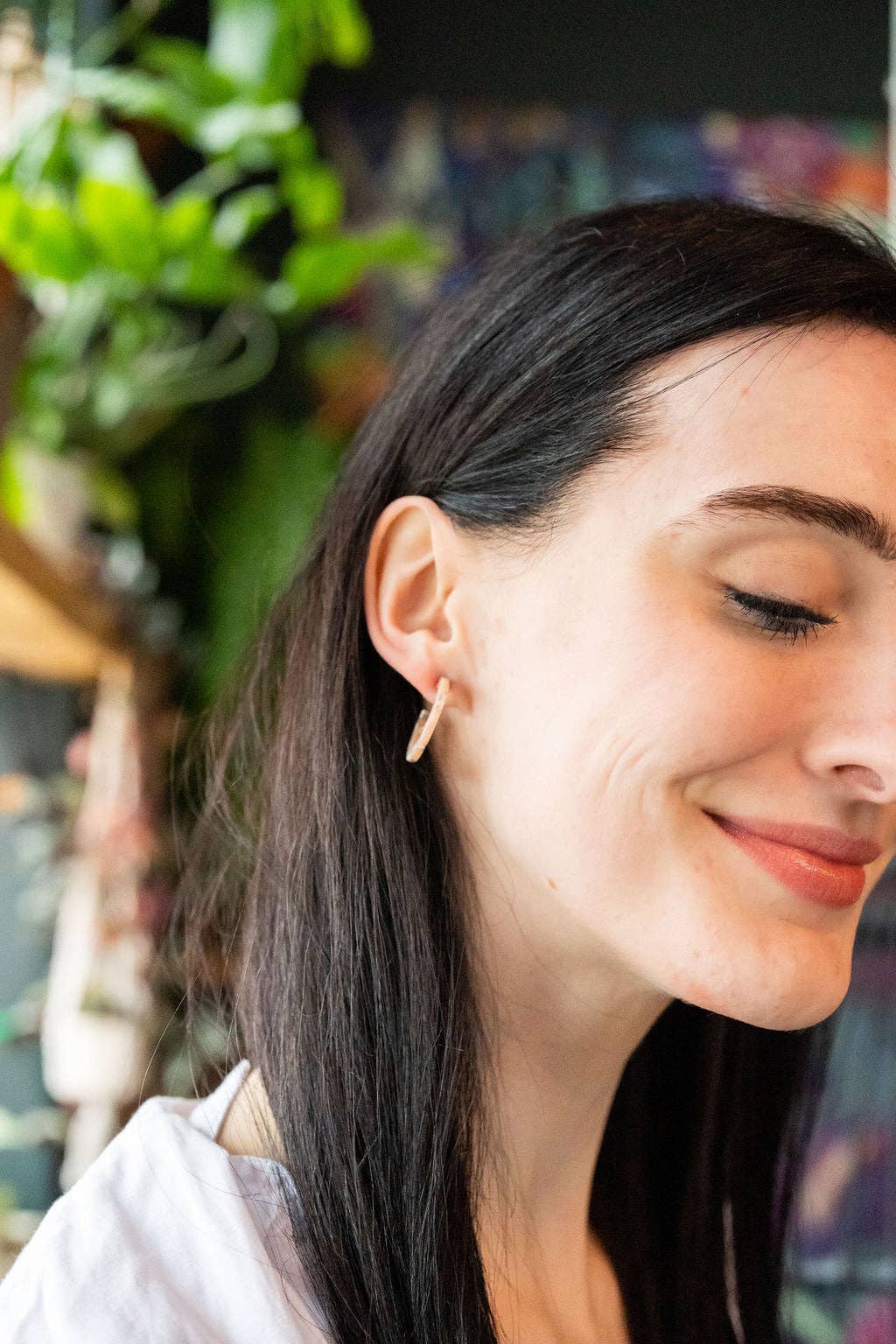 Cam Mini Hoops - Sandstone // Jewelry, Earrings, Fall SS354