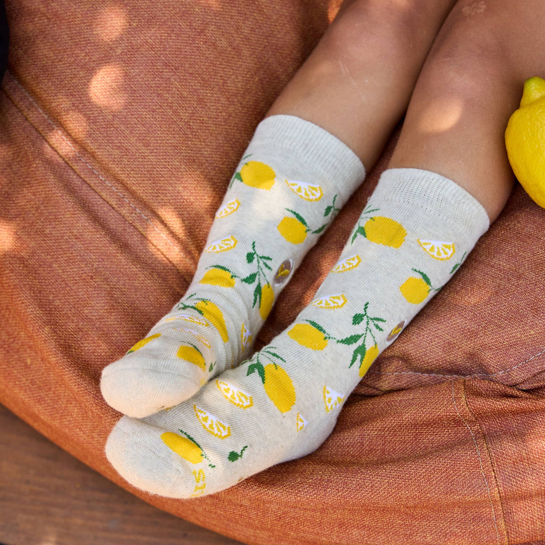 Kids Socks that Plant Trees | Lemons - Organic Cotton Socks