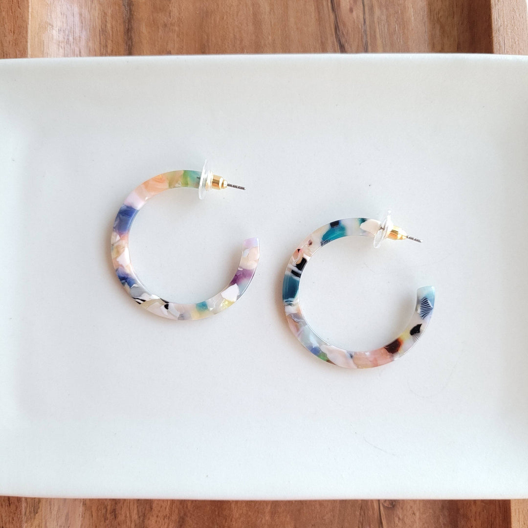 Camy Hoops - Multicolor // Jewelry, Earrings, Gift SS53