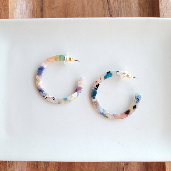 Camy Hoops - Multicolor // Jewelry, Earrings, Gift SS53