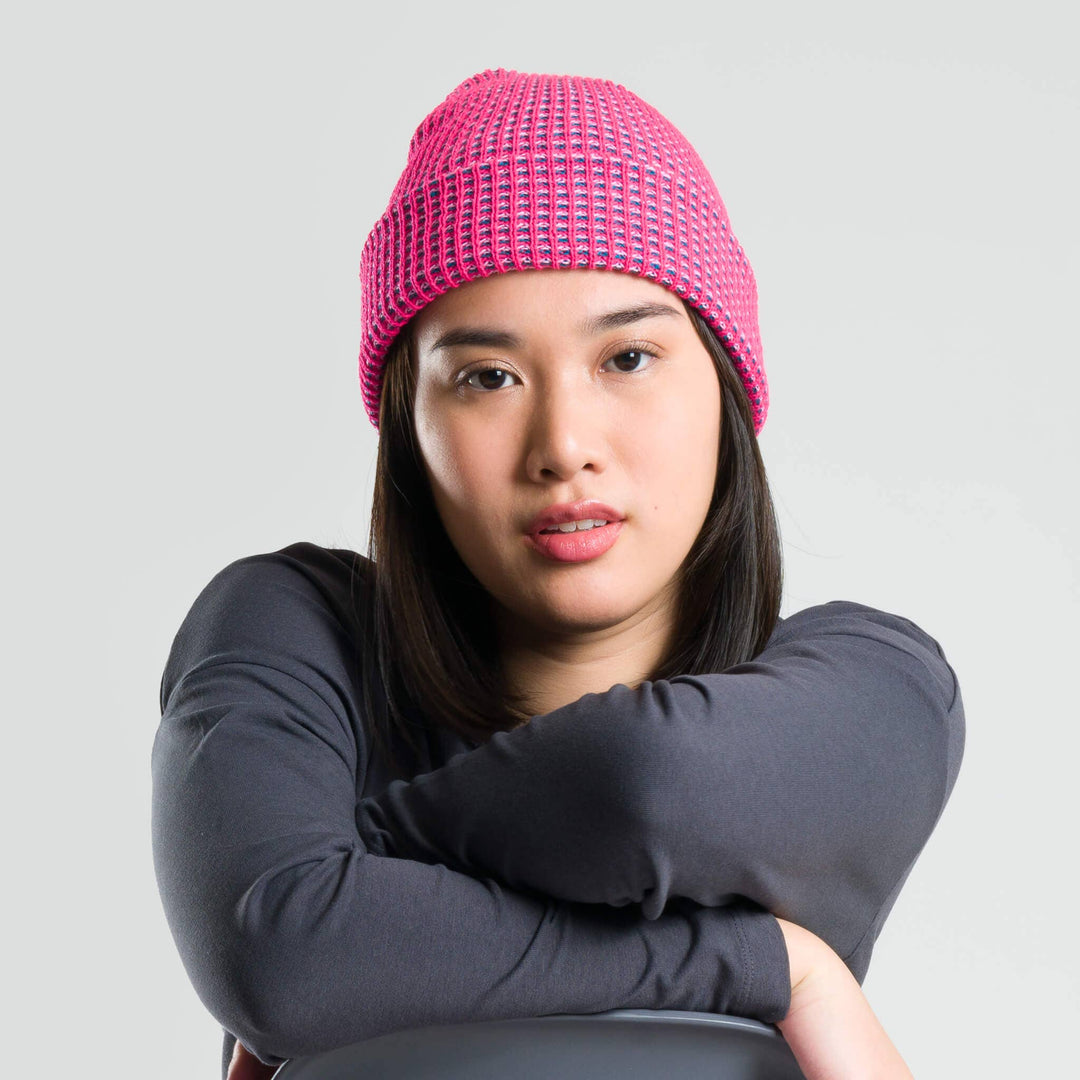 Simple Grid Knit Beanie VR826