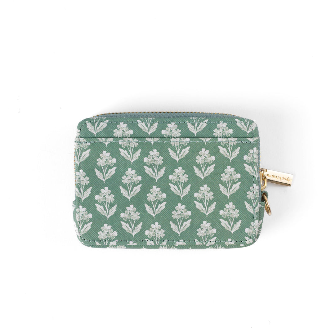 Forget Me Nots Sage Zip Wallet EY98